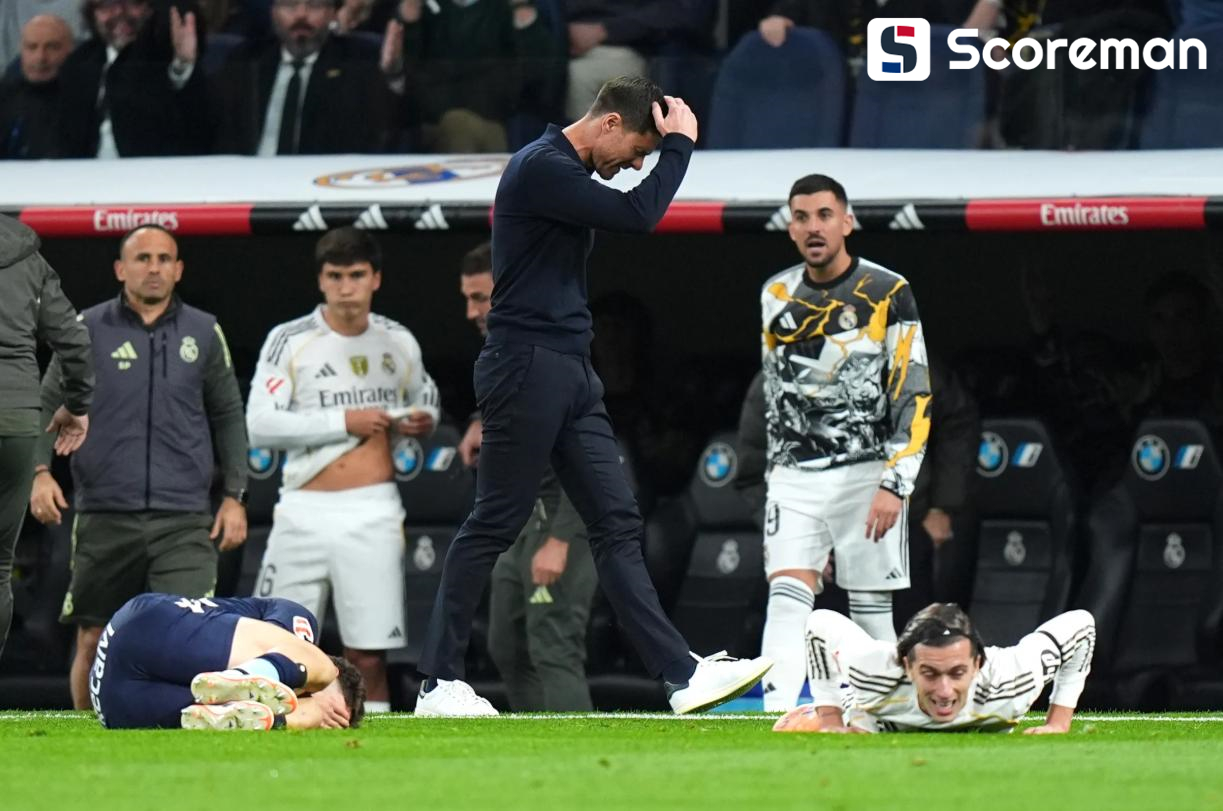 '음바페+비니시우스 투톱 실패→3명 퇴장' 레알 마드리드, 셀타 비고에 0-2 완패→맨시티전 앞두고 초비상